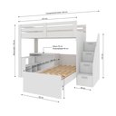 Ver imagem 7 de Beliche Star Office Infantil/ Juvenil Multifuncional com Escrivaninha Casatema MadeiraOriginals