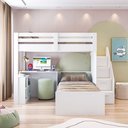 Ver imagem 3 de Beliche Star Office Infantil/Juvenil Multifuncional com Escrivaninha Casatema MadeiraOriginals Branc