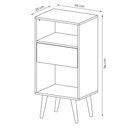 Ver imagem 2 de Estante para Escritório Sala de Estar E1715 MDP Natural/Off White - Gran Belo