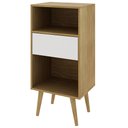 Ver imagem 5 de Estante para Escritório Sala de Estar E1715 MDP Natural/Off White - Gran Belo