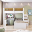 Ver imagem 2 de Beliche Star Office Infantil/ Juvenil Multifuncional com Escrivaninha Casatema MadeiraOriginals