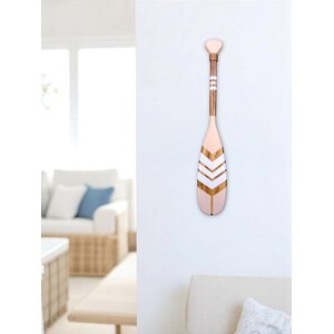 Remo Decorativo Bege 55 Cm Decoração de Parede em Madeira Pinus