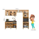 Ver imagem 4 de Cozinha Compacta Modulada 4 Peças 11 Portas 1 Gaveta Vidro Reflecta Fit Cinza/Freijo/Chumbo
