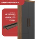 Ver imagem 5 de Guarda Roupa Modular 2 Portas 2 Gavetas Gênova Plus 