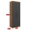Ver imagem 3 de Guarda Roupa Modular 2 Portas 2 Gavetas Gênova Plus 