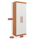 Ver imagem 4 de Guarda Roupa Modular 2 Portas 2 Gavetas Gênova Plus 