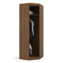 Ver imagem 4 de Guarda Roupa Modular Canto 1 Porta Gênova Plus Marrom/Ipê Wood/Grafite