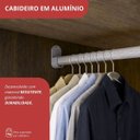 Ver mais imagens de Guarda Roupa Modular Canto 1 Porta Gênova Plus Marrom/Ipê Wood/Grafite