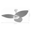 Ver imagem 3 de Ventilador de Teto Nero 3 Pás Preto 127v C/ Controle