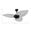 Ver imagem 6 de Ventilador de Teto Nero 3 Pás Preto 127v C/ Controle