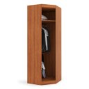 Ver imagem 5 de Guarda Roupa Casal Modular Canto 1 Porta Gênova Plus Branco/Freijó Wood/Off-White