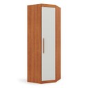 Ver imagem 3 de Guarda Roupa Casal Modular Canto 1 Porta Gênova Plus Branco/Freijó Wood/Off-White