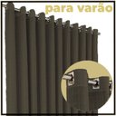 Ver imagem 5 de cortina blackout corta luz 7,00 x 2,40 de Milam voil marrom