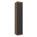 Ver imagem 2 de Guarda Roupa Casal Modular 1 Porta Gênova Plus Marrom/Ipê Wood/Grafite
