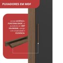 Ver imagem 7 de Guarda Roupa Casal Modular 1 Porta Gênova Plus Marrom/Ipê Wood/Grafite