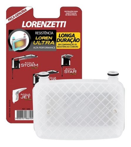 Resistência Lorenzetti Acqua Ultra 220/7800 Ref 3065b Acabamento Plástico Cor Branco - 3