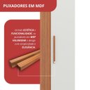 Ver mais imagens de Guarda Roupa Casal Modular 1 Porta Gênova Plus Branco/Freijó Wood/Off-White