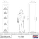 Ver imagem 5 de Guarda Roupa Casal Modular 1 Porta Gênova Plus