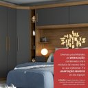Ver imagem 4 de Nicho Modular 217,3x20,5cm Gênova Plus Marrom/Ipê Wood