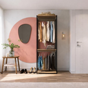 Ver imagem 6 de Closet Modulado 183cm com Cabideiro e 2 Gavetas MDP Preto/Montana - Prodecor