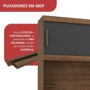 Ver imagem 6 de Guarda Roupa Casal Modular Ponte 2 Portas 2 Gavetas Gênova Plus Marrom/Ipê Wood/Grafite