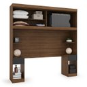 Ver imagem 5 de Guarda Roupa Casal Modular Ponte 2 Portas 2 Gavetas Gênova Plus Marrom/Ipê Wood/Grafite