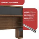 Ver mais imagens de Guarda Roupa Casal Modular Ponte 2 Portas 2 Gavetas Gênova Plus Marrom/Ipê Wood/Grafite
