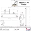 Ver imagem 7 de Guarda Roupa Casal Modular Ponte 2 Portas 2 Gavetas Gênova Plus