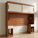 Ver imagem 1 de Guarda Roupa Casal Modular Ponte 2 Portas 2 Gavetas Gênova Plus Marrom/Freijó Wood/Off-White