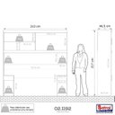 Ver imagem 5 de Guarda Roupa Casal Modular Ponte 2 Portas 2 Gavetas Gênova Plus