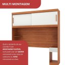 Ver imagem 6 de Guarda Roupa Casal Modular Ponte 2 Portas 2 Gavetas Gênova Plus Marrom/Freijó Wood/Off-White