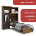 Ver imagem 4 de Guarda-roupa Solteiro com Cama Solteiro 4 Portas 3 Gavetas Advantage
