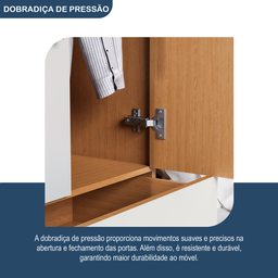 Guarda-roupa Solteiro com Cama Solteiro 4 Portas 3 Gavetas Advantage - 7
