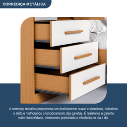 Guarda-roupa Solteiro com Cama Solteiro 4 Portas 3 Gavetas Advantage - 8