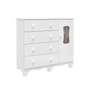 Ver imagem 3 de Cômoda Infantil 1 Porta com Janela e 4 Gavetas 100% MDFLana Espresso Móveis