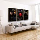 Ver imagem 1 de Quadro Gangue Dos Macacos Grande com Moldura