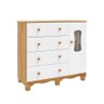 Cômoda Infantil 1 Porta com Janela e 4 Gavetas 100% MDF Lana Espresso Móveis - 2