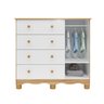 Cômoda Infantil 1 Porta com Janela e 4 Gavetas 100% MDF Lana Espresso Móveis - 3