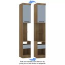 Ver imagem 3 de Mesa de Cabeceira Alta 38cm 1 Porta 1 Gaveta Paris Luciane