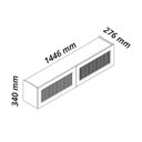 Ver imagem 4 de Rack Suspenso Aparador Nicho Sala Native 145 Off White - Gelius