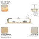 Ver imagem 2 de Rack Suspenso Aparador Nicho Sala Native 145 Off White - Gelius