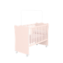Ver imagem 3 de Berço com Suporte para Mosquiteiro Doce Sonho Rosa/Acetinado