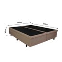 Ver imagem 4 de Base Box Baú King 193x203x42cm em Courino com Pistão a Gás B&g