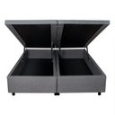 Ver imagem 4 de Base Box Baú King 193x203x42cm em Courino com Pistão a Gás B&g