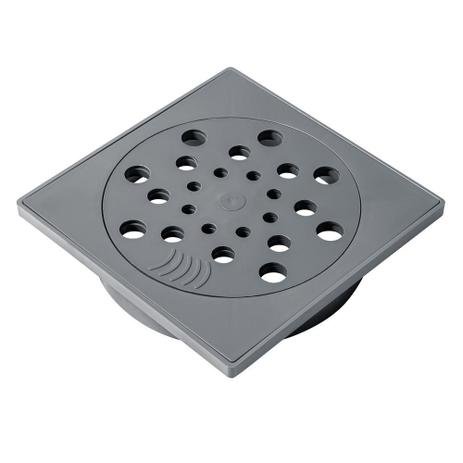 Grelha Porta Grelha Com Fecho 15x15 Cinza Estrela - 1