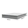 Cama Box Baú Casal Colchão Molas Ensacadas Mirage 138x188x65cm Cinza/Branco Umaflex - 5