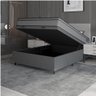 Cama Box Baú Casal Colchão Molas Ensacadas Mirage 138x188x65cm Cinza/Branco Umaflex - 3