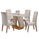 Ver imagem 2 de Mesa de Jantar Retangular Salin com 4 Cadeiras Madeira Maciça Vegas