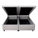 Ver imagem 3 de Base Box Baú King 193x203x42cm em Courino com Pistão a Gás