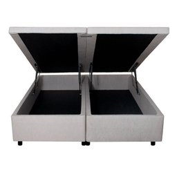Base Box Baú King 193x203x42cm em Courino com Pistão a Gás - 3